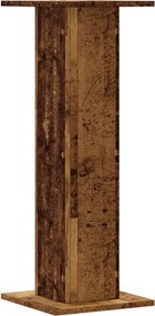 vidaXL Βάσεις Φυτών 2 τεμ. Όψη Παλαιού Ξύλου 30x30x80 εκ. Επεξ. Ξύλο