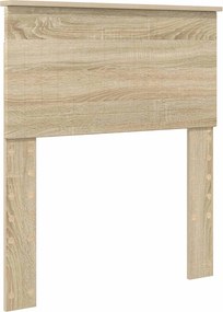 vidaXL Σκελετός Κρεβατιού Sonoma δρυς 75 x 190 cm Επεξεργασμένο Ξύλο