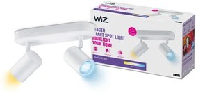 Έξυπνο Φωτιστικό Σποτ 2xGU10 LED 5W Ρυθμιζόμενο 3CCT Dimmable Imageo Wiz-929002658201-Λευκό 929002658201