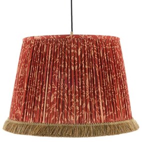 Φωτιστικό Οροφής Saxon Ornament CL50356 ø45xø55xH35 Red-Beige MindTheGap Metal, Fabric