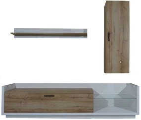 Lh-homefurniture Σύνθεση Talina_ec Λευκό+Kingstone Oak 240x175x48cm Talina_36_1