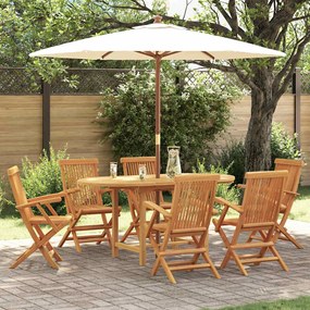 vidaXL Σετ 7 Τεμαχίων Για Κήπο Από Ξύλο Teak