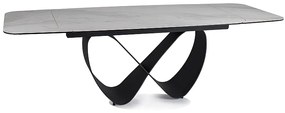 STÓŁ INFINITY CERAMIC BIAŁY NATURE CLOUD/CZARNY160(240)X95 DIOMMI-80-3670