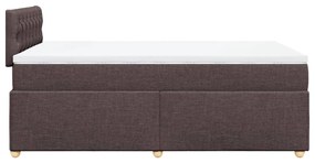 ΚΡΕΒΑΤΙ BOXSPRING ΜΕ ΣΤΡΩΜΑ ΣΚΟΥΡΟ ΚΑΦΕ 120X200 ΕΚ. ΥΦΑΣΜΑΤΙΝΟ 3288957