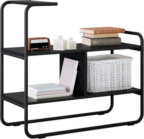 vidaXL Τραπέζι κονσόλας Μαύρη Δρυς 80 x 35 x 75 cm Επεξεργασμένο Ξύλο