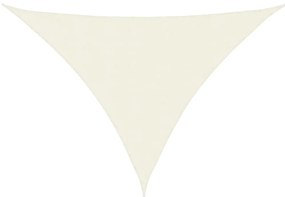 vidaXL Πανί Σκίασης Τρίγωνο Κρεμ 2,5 x 2,5 x 3,5 μ. από Ύφασμα Oxford
