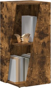 vidaXL Πλευρικό Ράφι Καπνιστό Δρύς 33 x 32 x 70,5 εκ