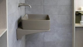 Paros Anthracita Matt 41x41 - Επιτραπέζιος νιπτήρας