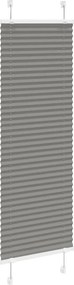vidaXL Πλισέ περσίδα Ανθρακί 40x150 cm Πλάτος υφάσματος 39,4 cm