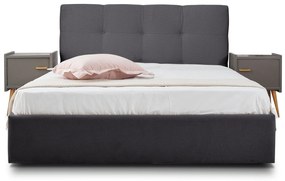 Επενδυμένο Κρεβάτι Famous-Anthraki-150 x 200-Ξύλα Ελάτου
