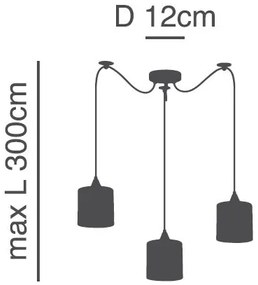 SE21-BL-B10-BL3-SH2 ADEPT PENDANT Grey Shade Pendanr+