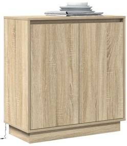 vidaXL Κομοδίνο Δρύς Sonoma 71 x 34.5 x 75 εκ. Επεξεργασμένο ξύλο