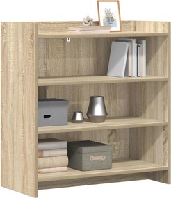 vidaXL Πλαϊνό γραφείο Sonoma Δρυς 75 x 36 x 80 εκ Επεξεργασμένο Ξύλο