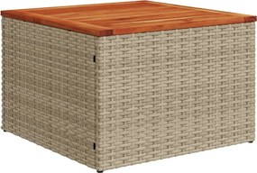 vidaXL Σετ Καναπέ Κήπου 13τεμ Μπεζ Συνθ. Ρατάν με Μαξιλάρια