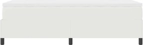 vidaXL Κρεβάτι με ελατήρια Κρέμα και Λευκό 90 x 190 cm