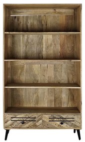 Ράφια DKD Home Decor Μαύρο Μέταλλο Σκούρο καφέ Ξύλο από Μάνγκο 100 x 40 x 180 cm