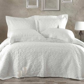 Κουβερλί Σετ Tabitha White Ρυθμός Queen Size 235x250cm Microfiber