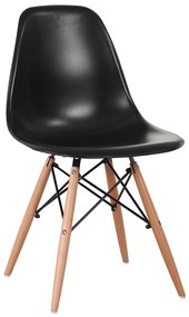Καρέκλα ArteLibre COLT Μαύρο PP/Ξύλο 46x52x82cm