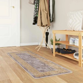 vidaXL Χαλί Runner MARSA Γκρι 50 x 100 cm Πολυέστερ και PVC
