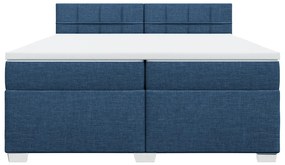 ΚΡΕΒΑΤΙ BOXSPRING ΜΕ ΣΤΡΩΜΑ ΜΠΛΕ 200X200 ΕΚ. ΥΦΑΣΜΑΤΙΝΟ 3288301