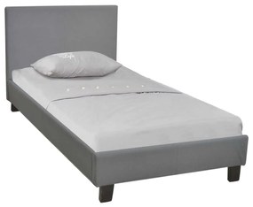 Κρεβάτι Wilton Μονό Ύφασμα Γκρι . Διάσταση: 97x203x89(Στρώμα 90x190)cm