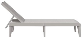 vidaXL Ξαπλώστρα Γκρι 186 x 60 x 29 από Πολυπροπυλένιο