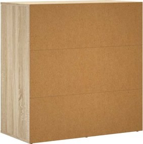 vidaXL Βοηθητικά Ντουλάπια 2 Τεμ. Sonoma Δρυς 79x38x80εκ. Επεξ. Ξύλο