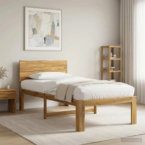 vidaXL Μονό Κρεβάτι με Κεφαλάρι ROSTOCK Λευκό 75 x 190 cm