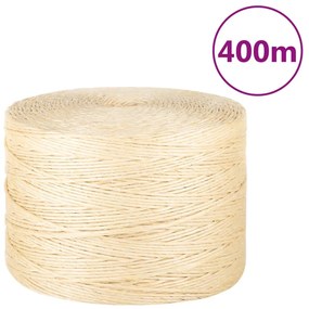 vidaXL Σχοινί 3 χιλ. 400 μ. από 100% Σιζάλ