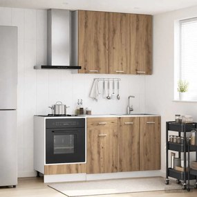 vidaXL Μονάδα κουζίνας LYON 5 pcs Artisan Δρυς Επεξεργασμένο Ξύλο