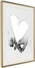 Αφίσα - Couple In Love - 20x30 - Χρυσό - Με πασπαρτού