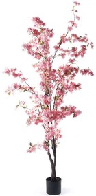 Τεχνητό Δέντρο Κερασιά Prunus 7501-6 80x80x170cm Pink Supergreens Πολυαιθυλένιο,Ύφασμα