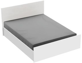 Κρεβάτι διπλό Toscana pakoworld σε λευκή απόχρωση 160x200εκ