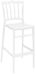 Siesta   Opera/S* Barstool Glossy White  metax-01-00-2730 διάστ.52.0000 x 48.0000 x 113.0000