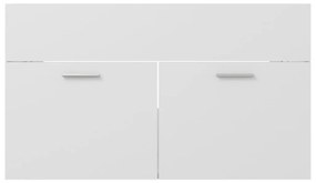 vidaXL Ντουλάπι Νιπτήρα Λευκό 80 x 38,5 x 46 εκ. από Επεξ. Ξύλο
