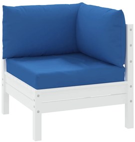 vidaXL Μαξιλάρια Παλέτας 3 τεμ. Μπλε από Ύφασμα Oxford