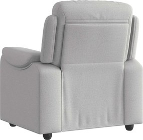 vidaXL Ανακλινόμενη καρέκλα Γκρι σύννεφο Ύφασμα