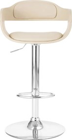 vidaXL Σκαμπό Μπαρ Λευκό από Συνθετικό Δέρμα