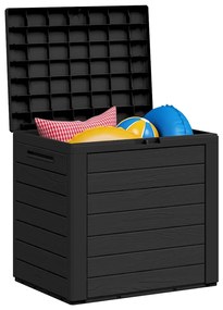 vidaXL Μπαούλο Αποθήκευσης Κήπου Ανθρακί 58,5x46x55εκ. απο Πολυπ/λένιο