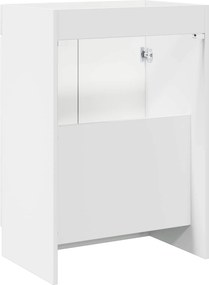 vidaXL Ντουλάπι κάτω από τον νιπτήρα Λευκό 56 x 37,5 x 81 εκ