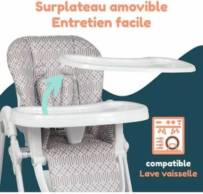 Καρεκλακι φαγητου μωρου Bambisol Μπεζ