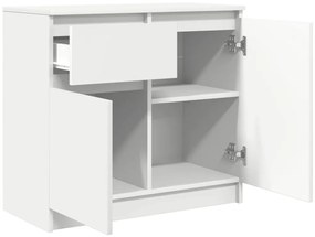 vidaXL Συρταριέρα με Συρτάρια Λευκή 71x35x65 εκ. από Επεξ. Ξύλο