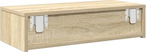 VidaXL Ράφι τοίχου με συρτάρια Δρυς sonoma 60x26,5x15 cm