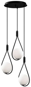 Φωτιστικό Οροφής Mudoni 536NTD1134 Φ46x136cm 3xE27 40W Multi-Black Opviq