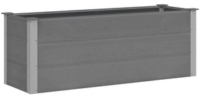 vidaXL Ζαρντινιέρα Υπερυψωμένη Γκρι 150 x 50 x 54 εκ. από WPC