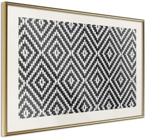 Αφίσα - Moving Pattern - 45x30 - Χρυσό - Με πασπαρτού