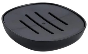 Σαπουνοθήκες μπάνιου πλαστικές σε σετ 9Χ - Black - 21772