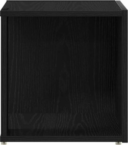 vidaXL Γωνιακά ράφια Μαύρη Οξυά 33 x 33 x 34,5 cm Επεξεργασμένο ξύλο