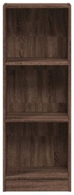 vidaXL Βιβλιοθήκη Καφέ Δρυς 40x24x109 εκ. από Επεξεργασμένο Ξύλο