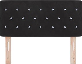 vidaXL Κεφαλάρι Μαύρο 90 cm Βελούδο